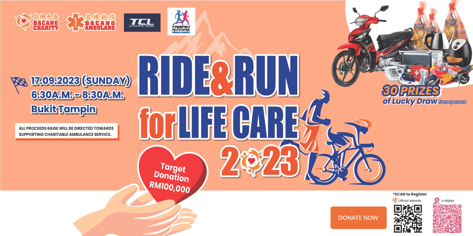 Ride & Run For Live Care 2023 | Bacang Charity